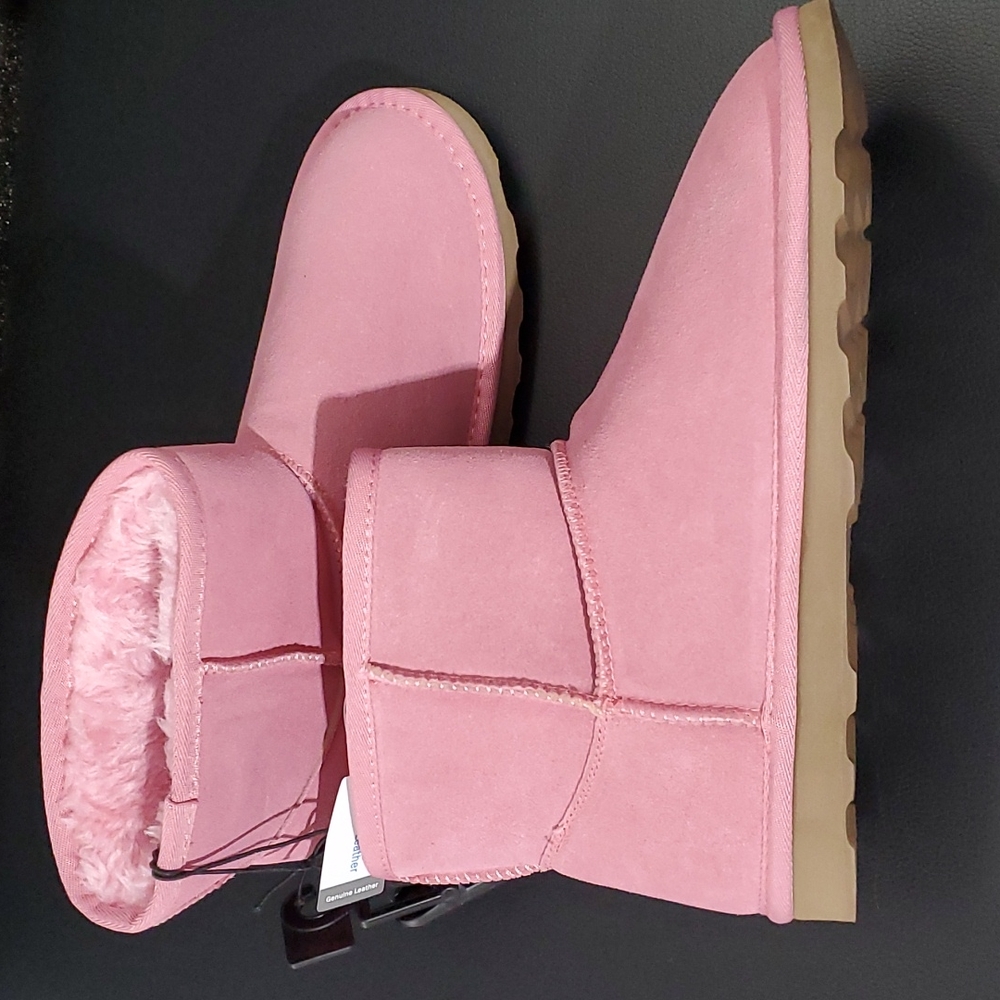 Women's Suede Winter Boots - Picture 9 of 17
